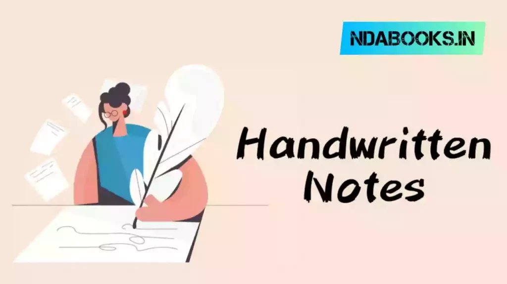 NDA Economics handwritten Notes PDF Download 2023
